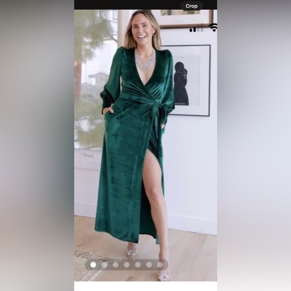 Lady gang fake rich velvet dress.